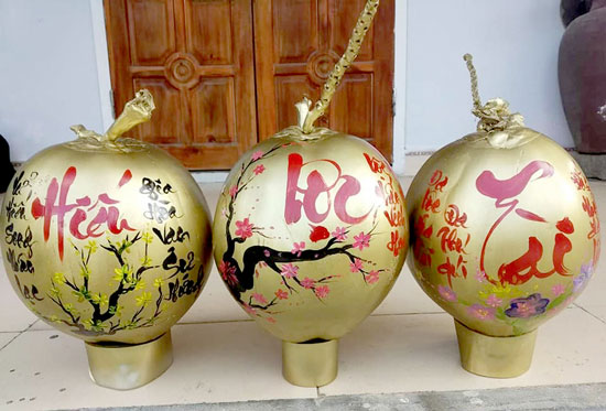 Dừa thư pháp đẹp nhất