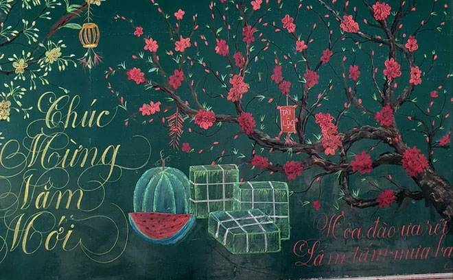 Trang trí bảng lớp ấn tượng