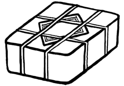 Tranh tô màu bánh chưng vuông