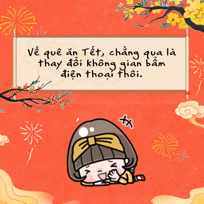 Ảnh chế Tết hài hước dịp Tết 2024