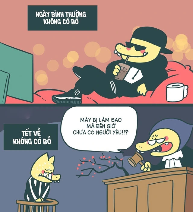 Ảnh chế Tết hài hước dịp Tết 2024