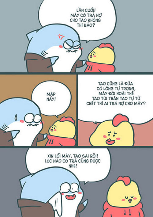 Ảnh chế Tết đòi nợ