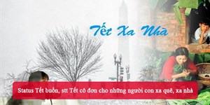 Status Tết buồn, stt Tết cô đơn cho những người con xa quê, xa nhà