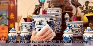 Bài khấn bao sái ban thờ, văn khấn bao sái bát hương và xin tỉa chân nhang