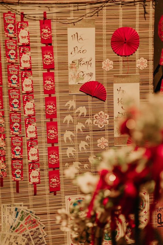 Mẫu trang trí văn phòng đẹp ngày Tết