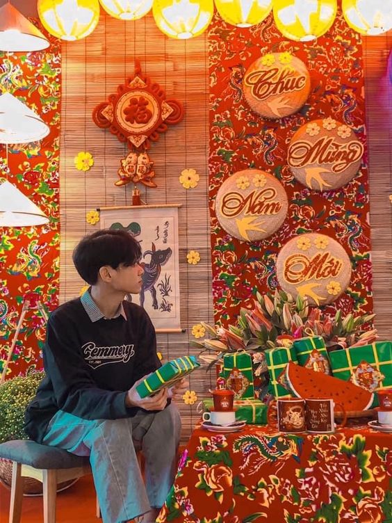 Trang trí văn phòng Tết Nguyên Đán