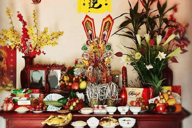 Cách trang trí bàn thờ ngày Tết