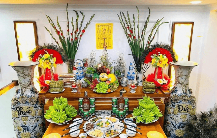 Cách trang trí bàn thờ ngày Tết