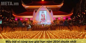 Mẫu bài vị cúng sao giải hạn năm 2024 chuẩn nhất