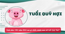 Sinh năm 1983 năm 2024 sao gì chiếu mệnh nam nữ tuổi Quý Hợi?