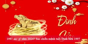 1997 sao gì năm 2024? Sao chiếu mệnh tuổi Đinh Sửu 1997