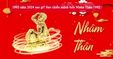 1992 năm 2024 sao gì? Sao chiếu mệnh tuổi Nhâm Thân 1992