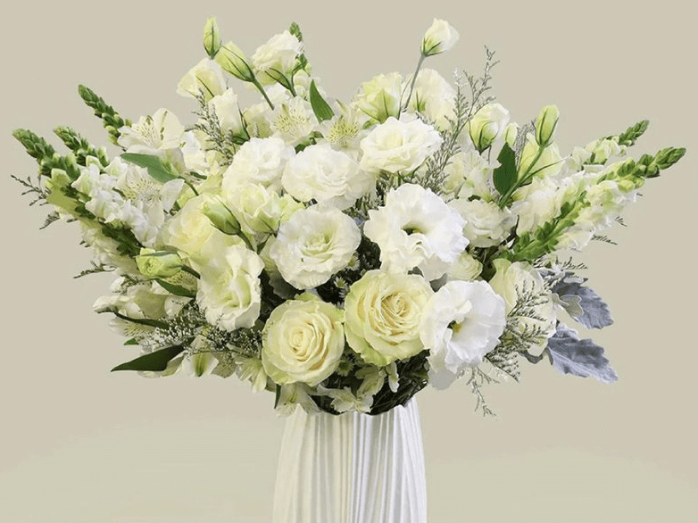 Cách cắm hoa cát tường trắng cực xinh