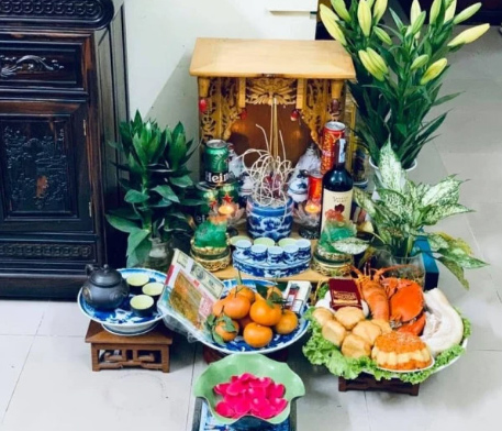 Hình ảnh mâm cúng ngày vía Thần Tài