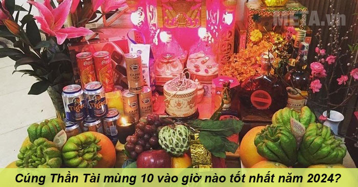 Giờ tốt cúng vía Thần Tài 2024