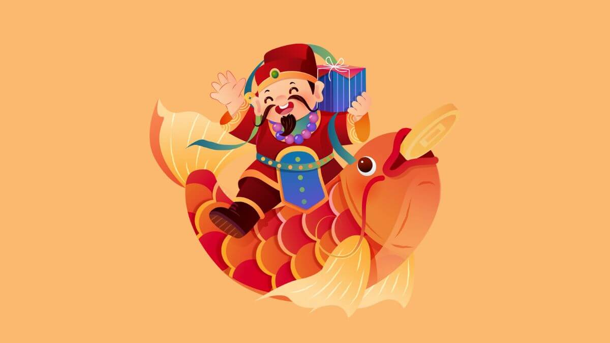 Hình ảnh ông Táo chầu Trời chibi
