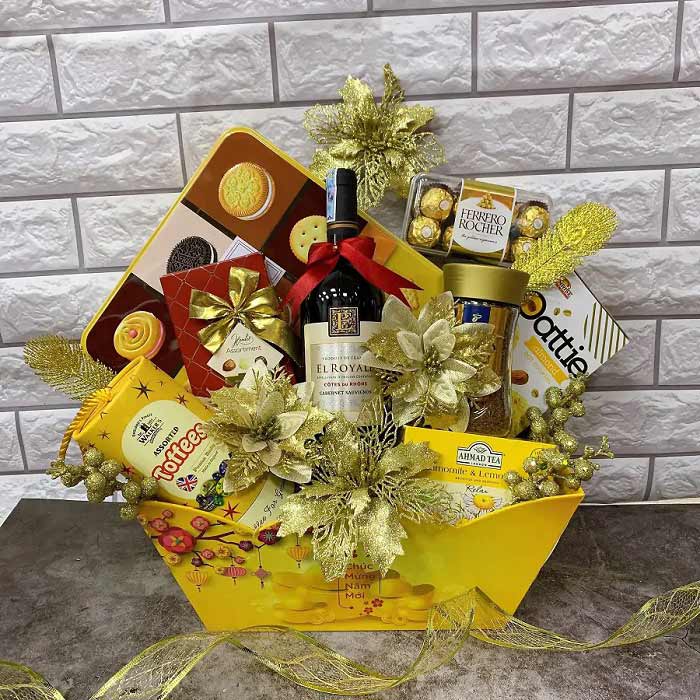 Mẫu giỏ quà Tết đẹp