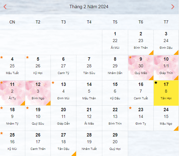 Ngày mùng 8 Tết là ngày mấy dương lịch?