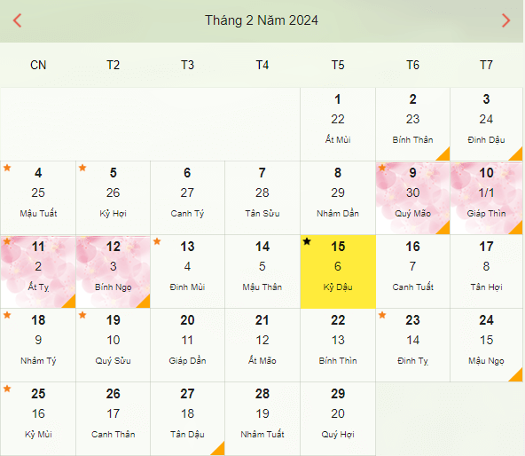 Ngày mùng 6 Tết 2022 là thứ mấy? Mùng 6 Tết là ngày mấy Dương lịch? Ngày mùng 6 Tết 2024 là thứ mấy? Mùng 6 Tết là ngày mấy Dương lịch?