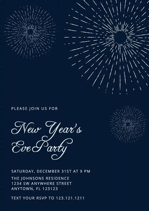 thiệp mời tất niên công ty bằng tiếng Anh