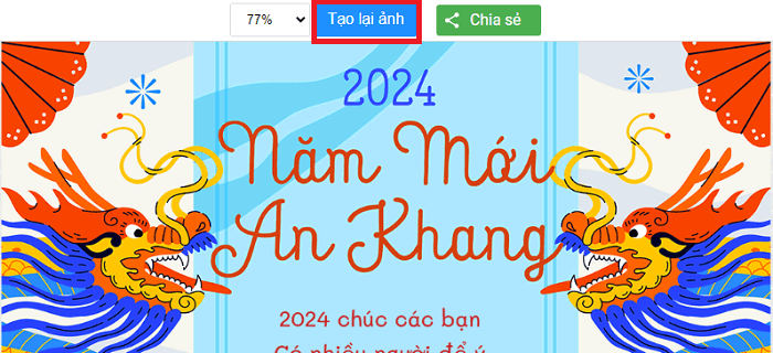 Cách tạo thiệp chúc mừng năm mới 2024 online đẹp đón Tết chào xuân