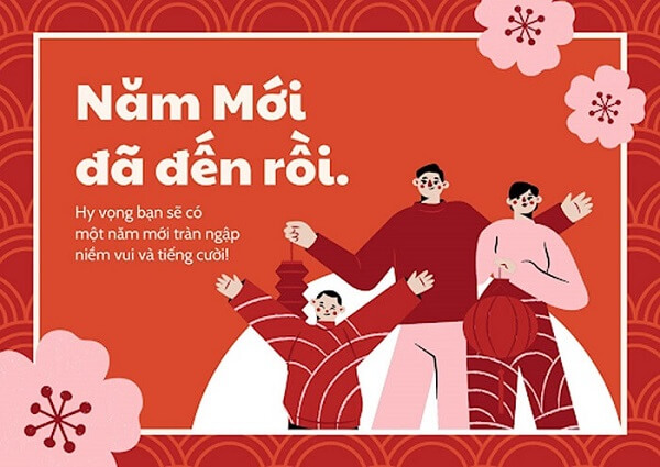 Thiệp chúc mừng năm mới 2024 Thiệp chúc mừng năm mới 2024