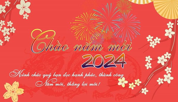 Mẫu thiệp chúc Tết 2024 Thiệp chúc Tết 2024