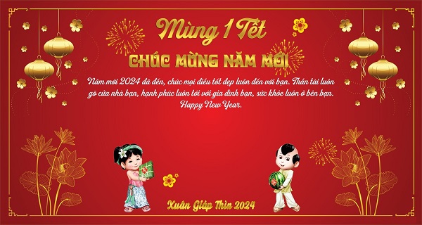 Thiệp chúc Tết 2024 đẹp Thiệp chúc Tết 2024 đẹp