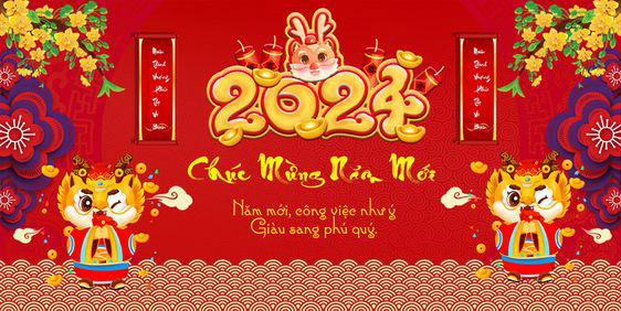 Mẫu banner Tết 2022 đẹp mừng năm mới Nhâm Dần Mẫu banner Tết 2024 đẹp mừng năm mới Giáp Thìn