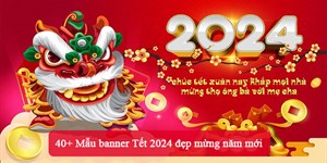 45+ Mẫu banner Tết 2024 đẹp mừng năm mới