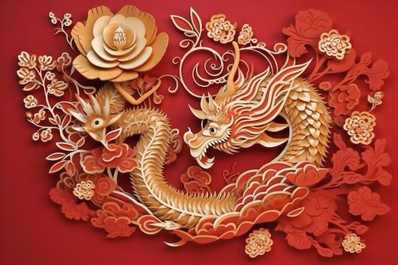 Mẫu banner Tết 2024 đẹp mừng năm mới Giáp Thìn