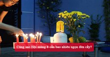 Cúng sao Hội mùng 8 cần bao nhiêu ngọn đèn cầy?
