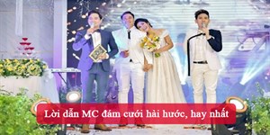 Lời dẫn MC đám cưới hài hước, hay nhất