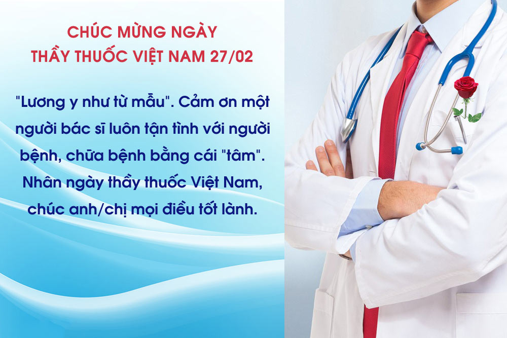 Thiệp chúc mừng ngày thầy thuốc Việt Nam