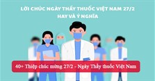 40+ Thiệp chúc mừng 27/2 - Ngày Thầy thuốc Việt Nam
