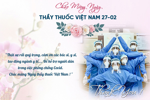 Thiệp chúc mừng ngày thầy thuốc Việt Nam