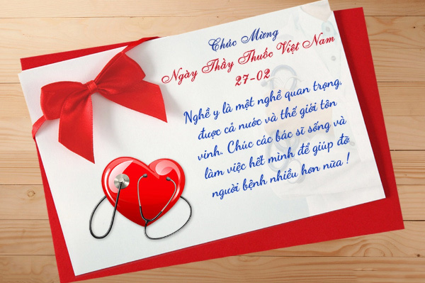 Thiệp chúc mừng ngày thầy thuốc Việt Nam