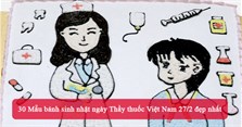30 Mẫu bánh sinh nhật ngày Thầy thuốc Việt Nam 27/2 đẹp nhất