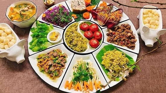 mâm cơm cúng rằm tháng giêng