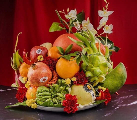 Mâm ngũ quả cúng rằm tháng giêng