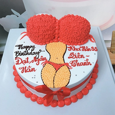 Hình ảnh bánh sinh nhật hài hước cho nam