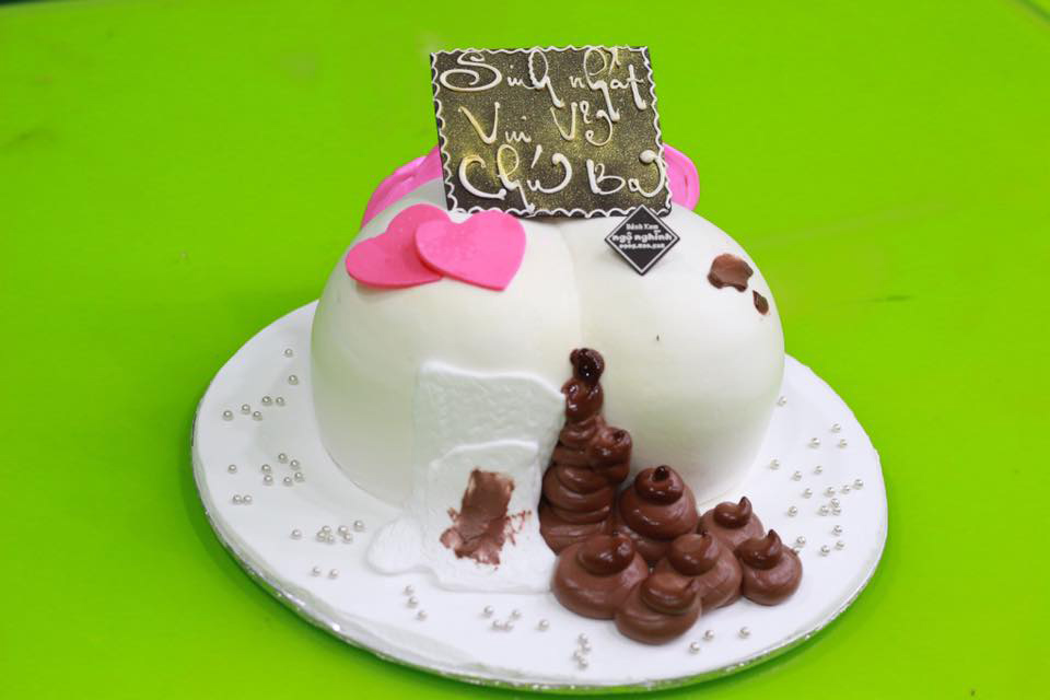 Mẫu bánh sinh nhật troll bạn thân