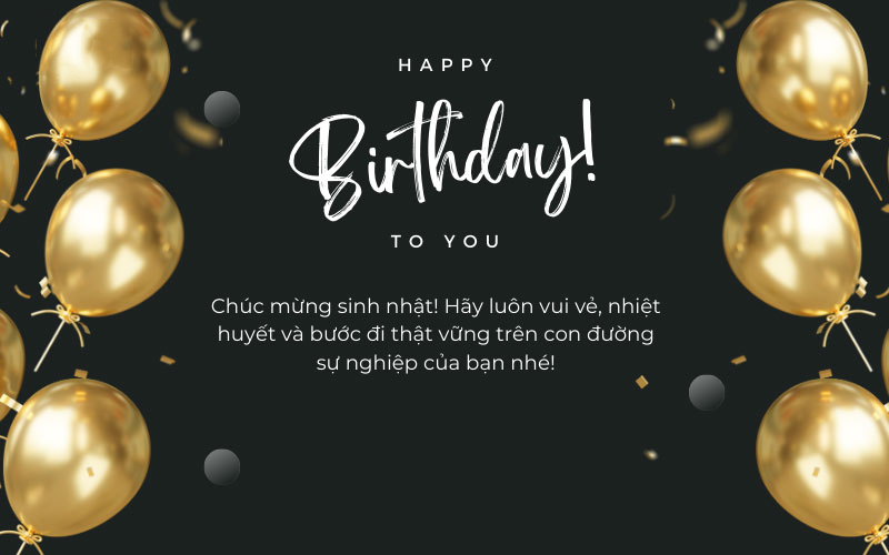 Thiệp chúc mừng sinh nhật khách hàng và đối tác