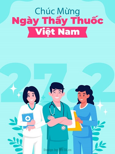 Thiệp chúc mừng ngày thầy thuốc Việt Nam