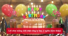 Lời chúc mừng sinh nhật công ty hay, ý nghĩa (kèm thiệp)