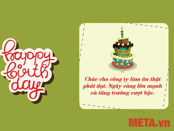 Mẫu thiệp chúc mừng sinh nhật công ty