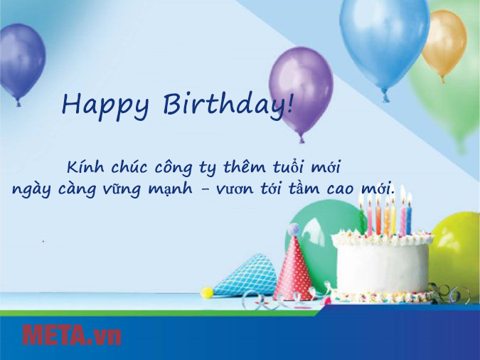 Mẫu thiệp chúc mừng sinh nhật công ty