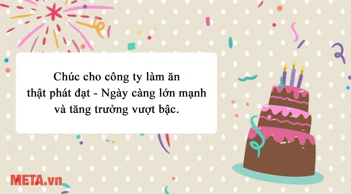 Mẫu thiệp chúc mừng sinh nhật công ty