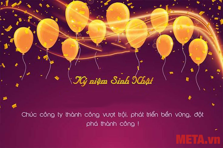 Mẫu thiệp chúc mừng sinh nhật công ty