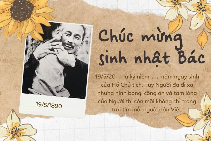 Ảnh chúc sinh nhật Bác Hồ